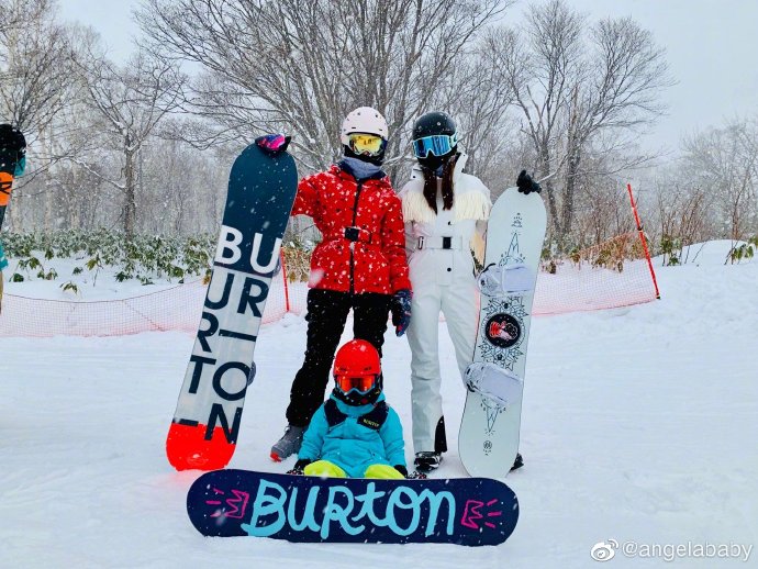 Angelababy with her son