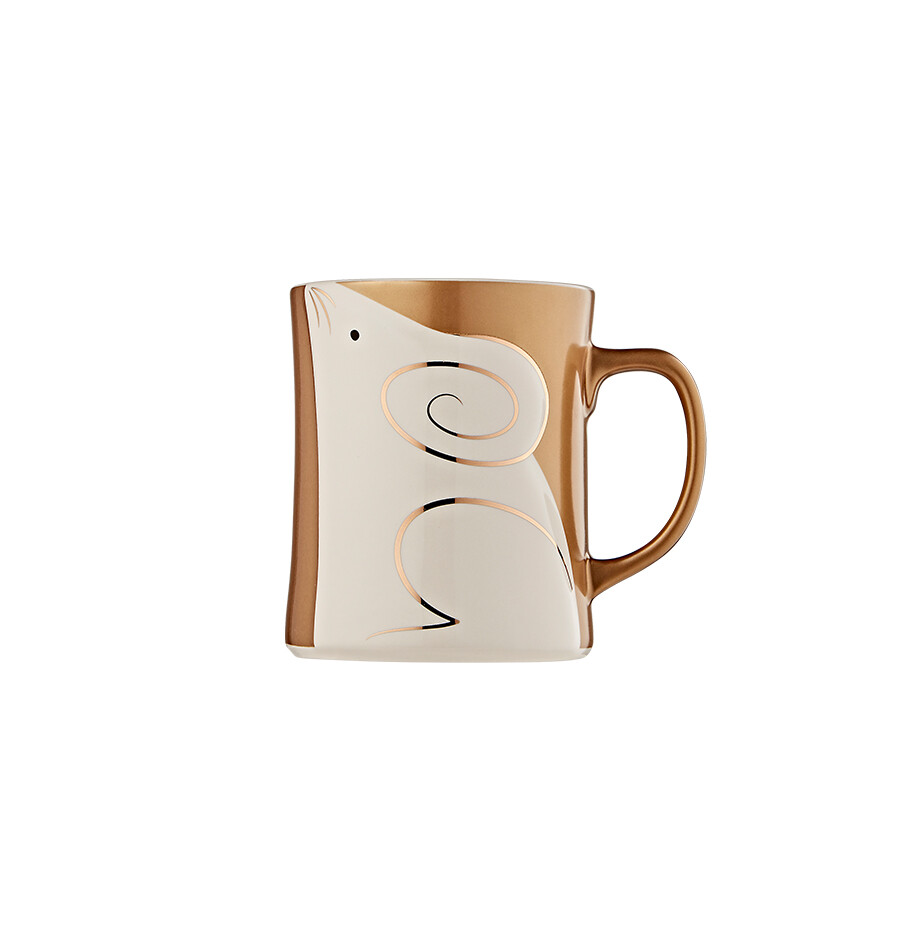 Gold mouse mug