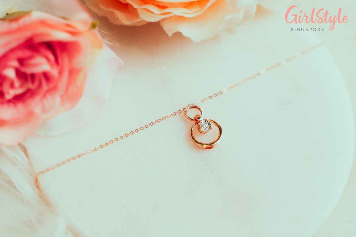 Duo circles necklace