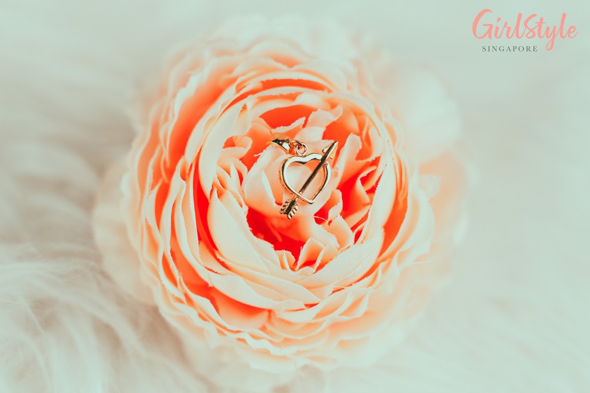 Cupid heart necklace