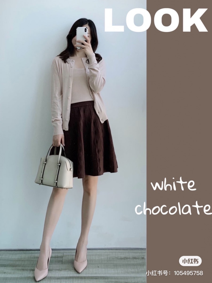 White + brown colours