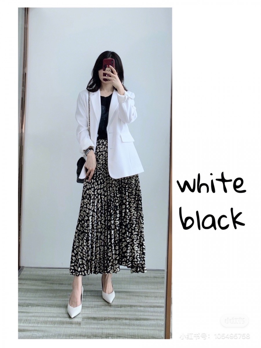 White + black colours