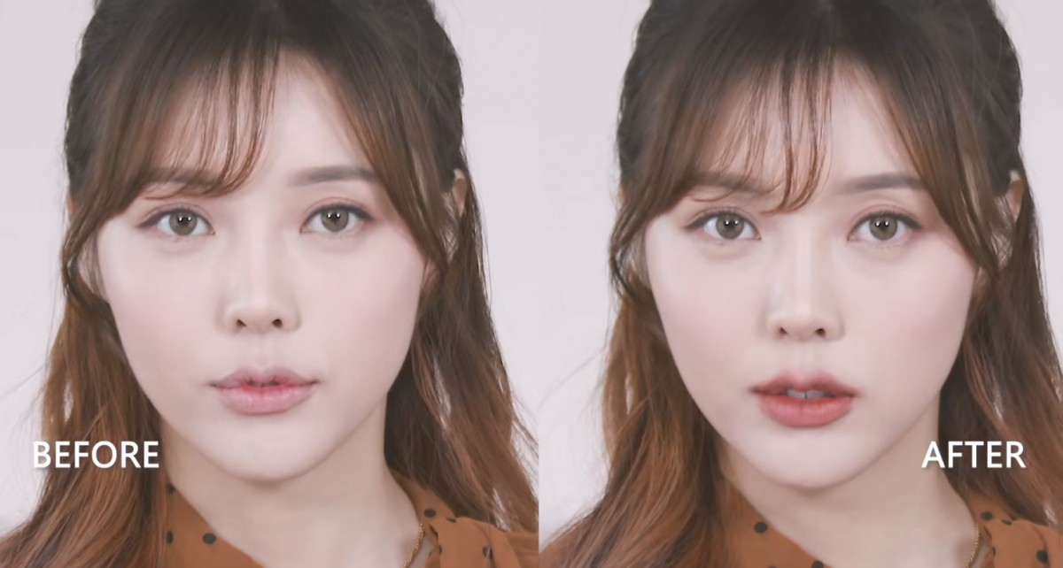 Before and after front view