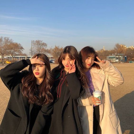 Three girls together