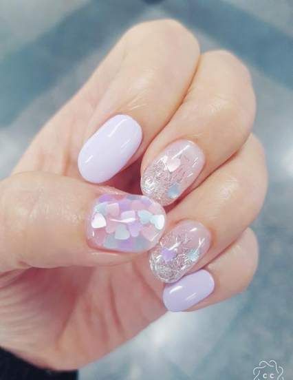 soft, dreamy pastel nail art