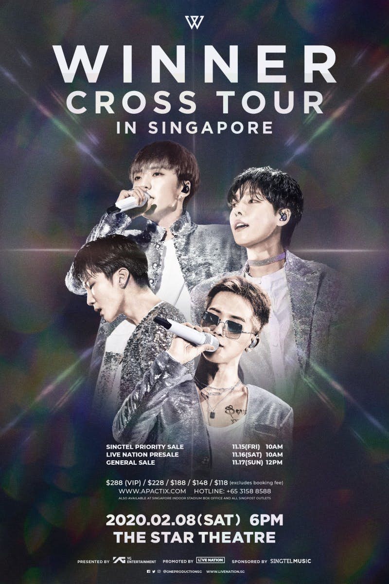 WINNER Singapore concert poster