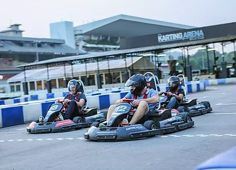 Driving go kart