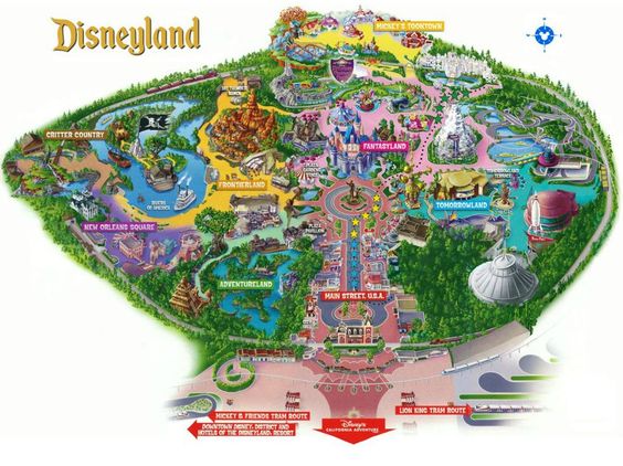 Disneyland map