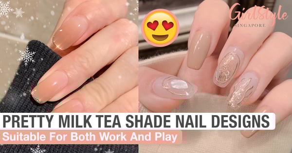Pretty Milk Tea Shade Nail Designs Suitable For Both Work And Play