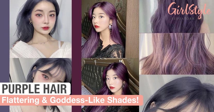 Purple Hair Colours That Are Goddess Like Flattering To Try Out Girlstyle Singapore