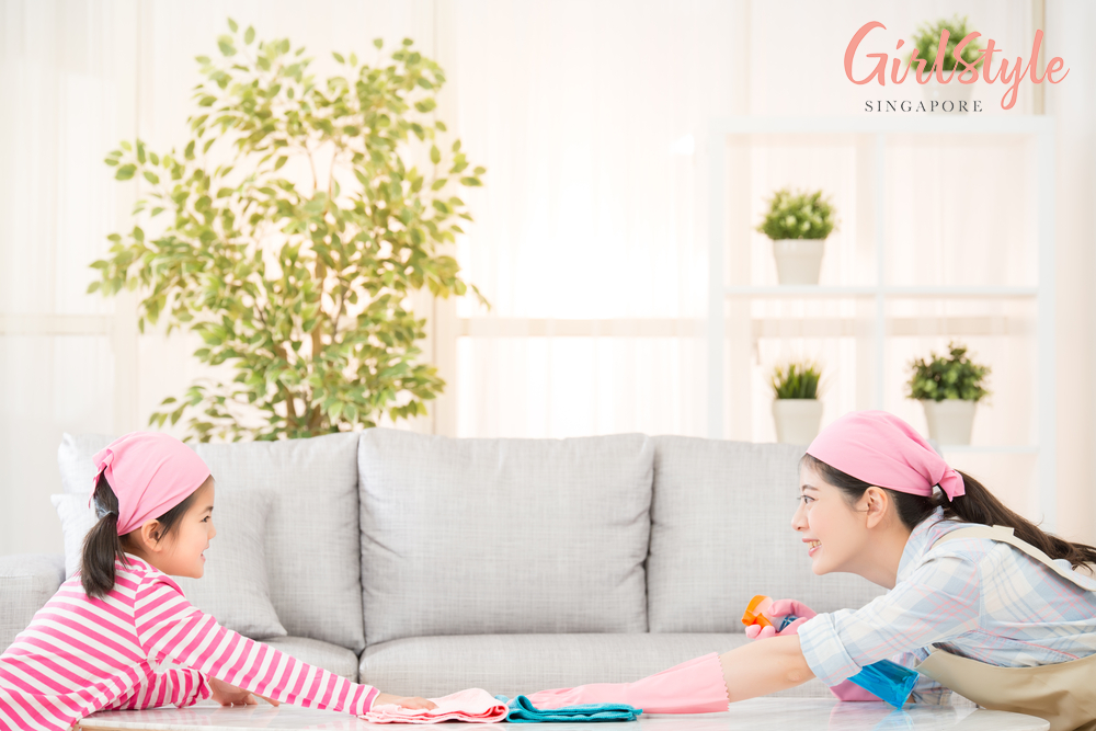 Spring cleaning home