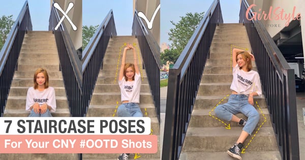 7 Poses To Try At The Staircase For Your #OOTD Shots This Chinese New Year