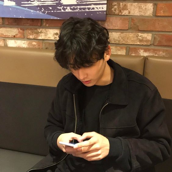 Guy using phone