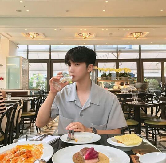 Guy drinking