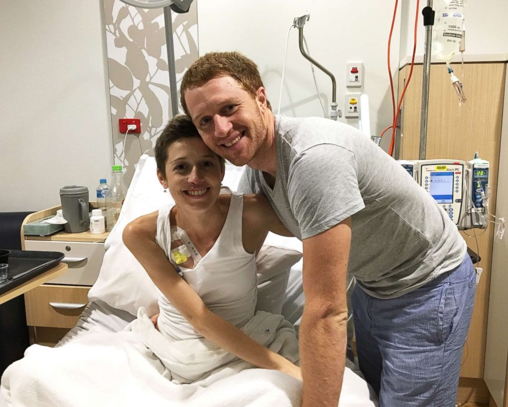 holly Butcher battling cancer getting chemotherapy pictured with brother