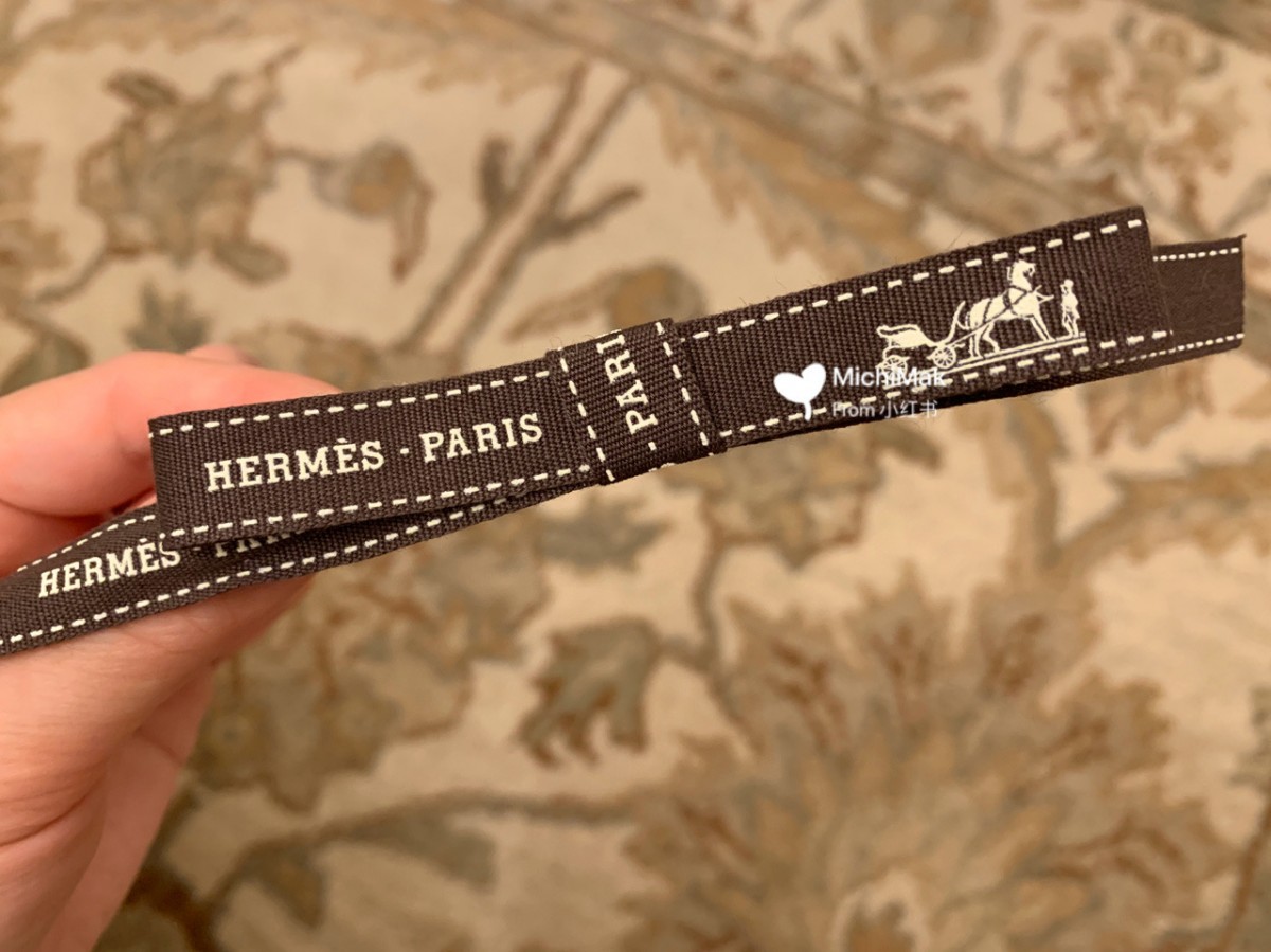 Hermes ribbon hair clip
