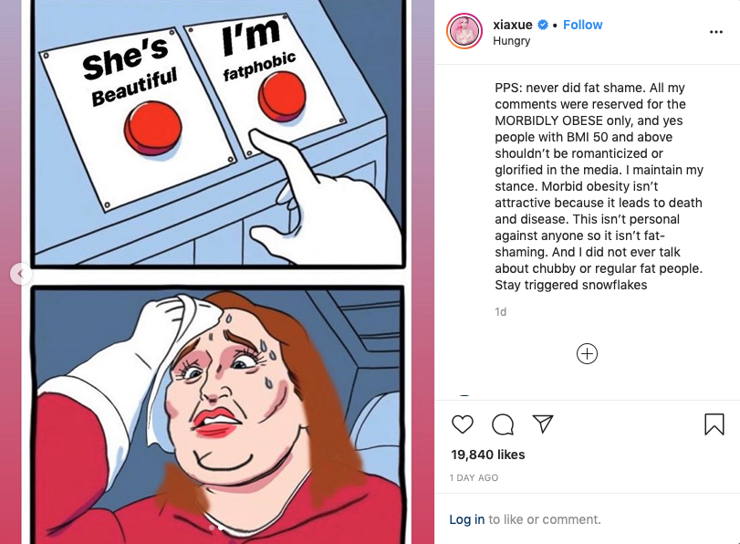 xiaxue comments on obesity in media