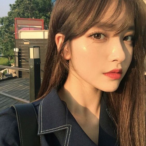 Girl's skin glowing