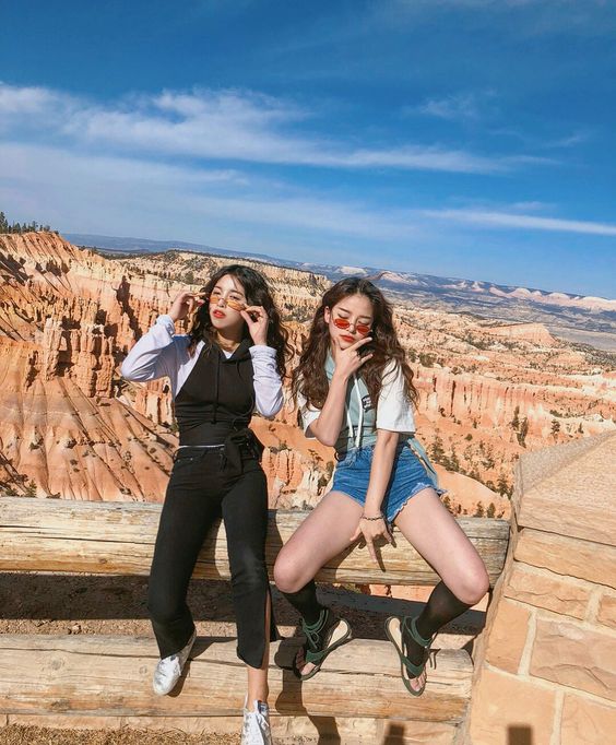 asian girls on holiday