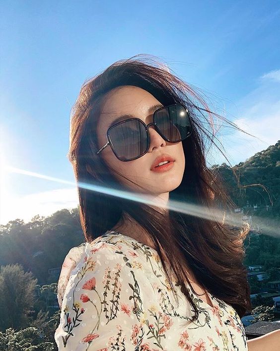 girl wearing sunglasses