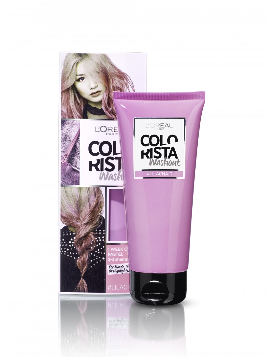 Colorista pink hair dye