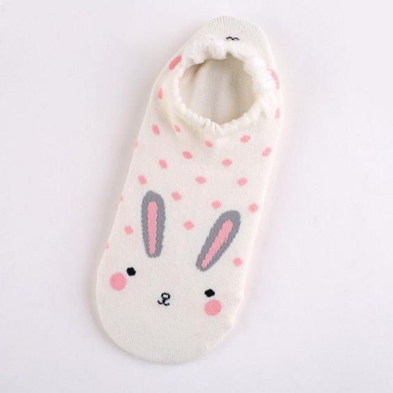 white rabbit socks