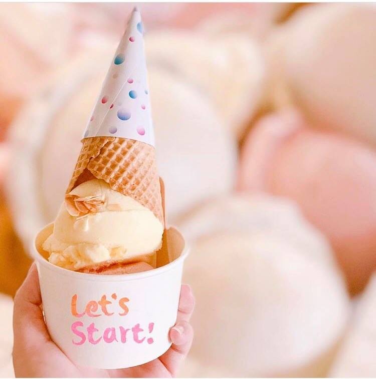 I'm Talato upside down italian ice cream insta-worthy gelato shop in Taichung, Taiwan