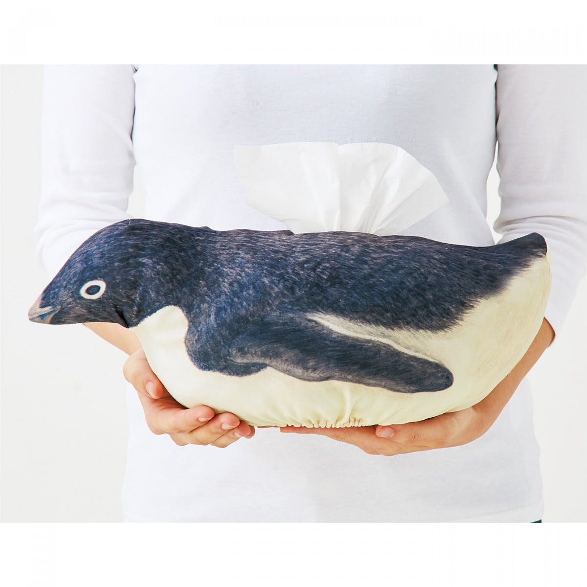 cute cheap tissue paper box cover and floor wiper cover penguin felissimo