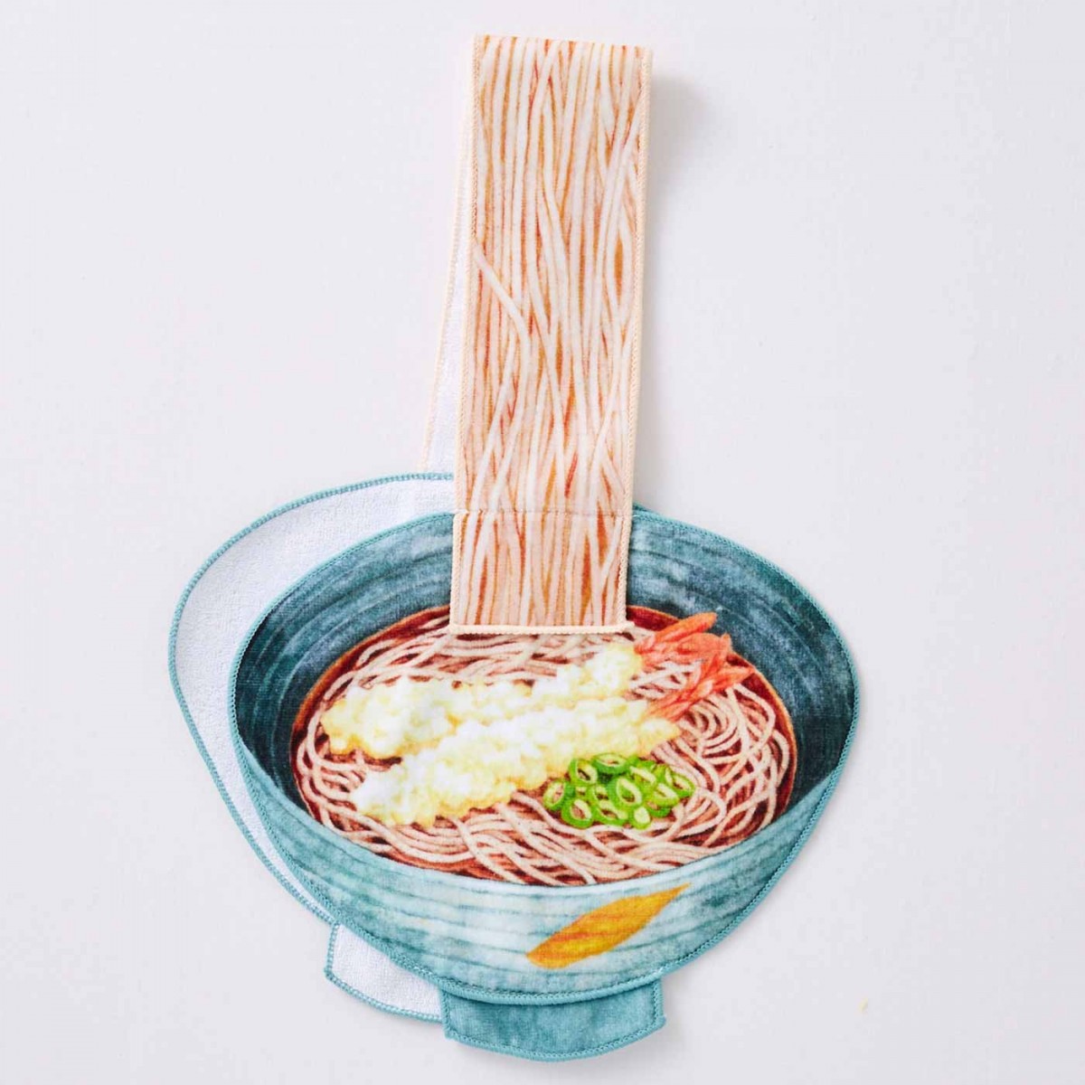 tempura soba Realistic-Looking Japanese noodle Towels Cute Home Decor