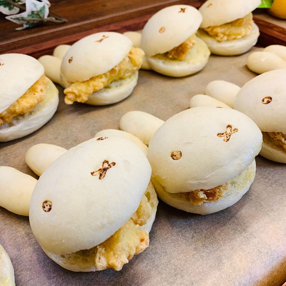Miffy Sakura Kitchen in kyoto, tokyo, rolled egg sandwich