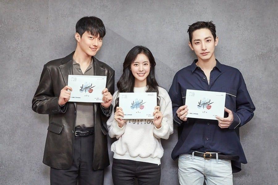 Born Again cast posing with their scripts