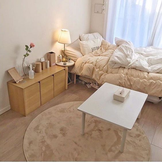 Korean-style bedroom interior design cosy and simple