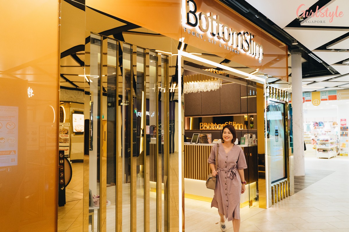 Model walking out of Bottomslim
