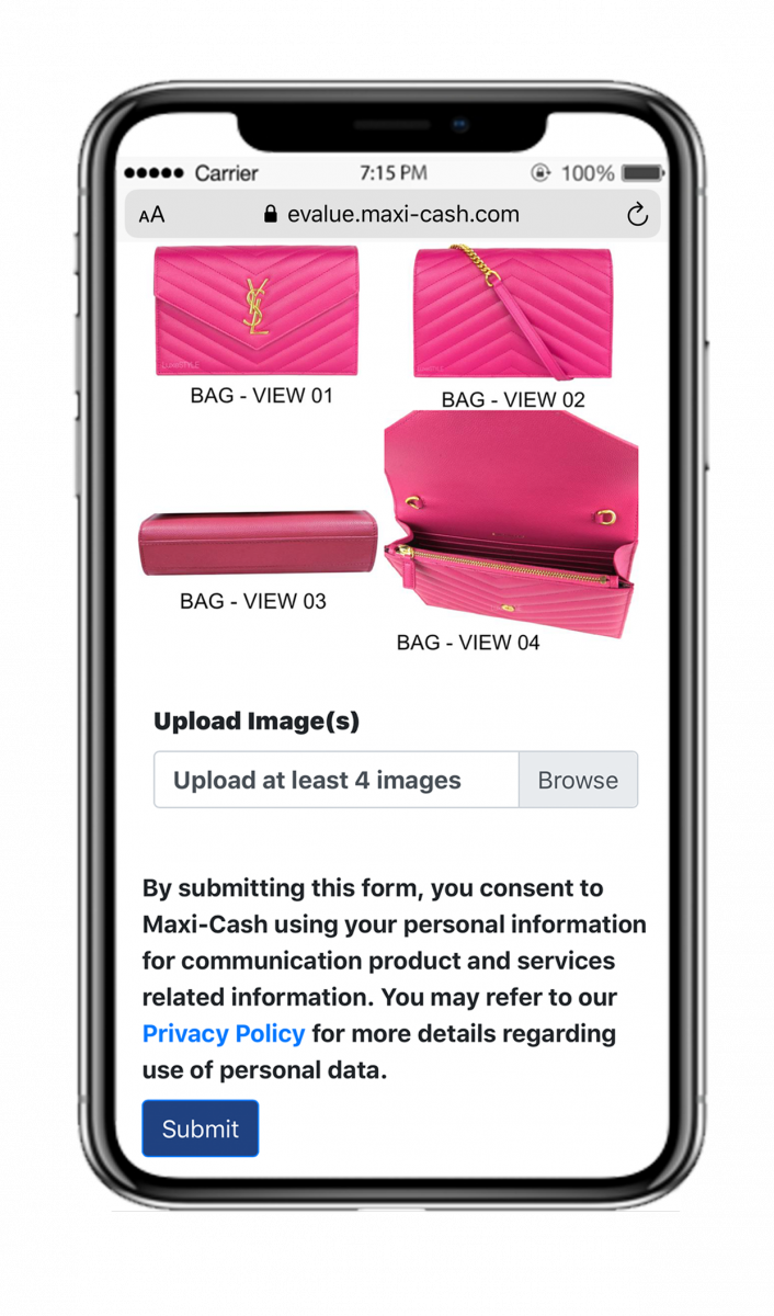 best place to sell preloved bags jewellery watches e-valuation luxestyle by maxi cash upload pictures