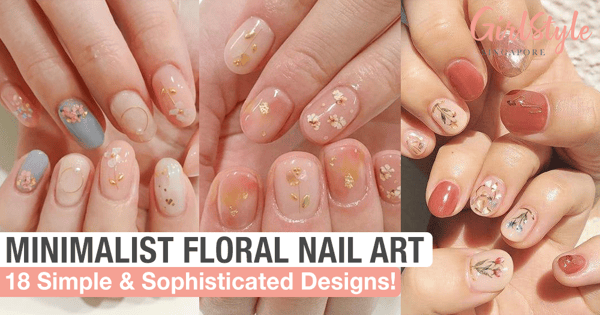 Stay Classy & Celebrate Your Femininity With Minimalist Floral Nail Art