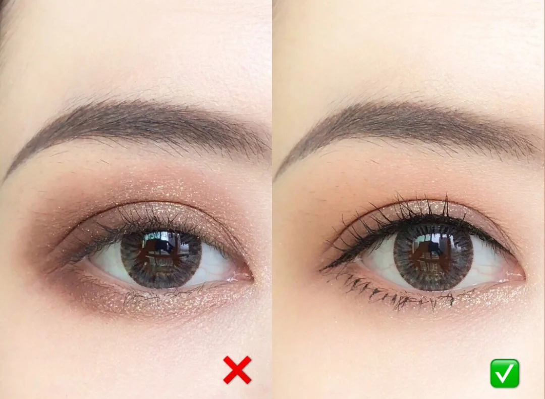 Apply shimmer on the right areas of the eye