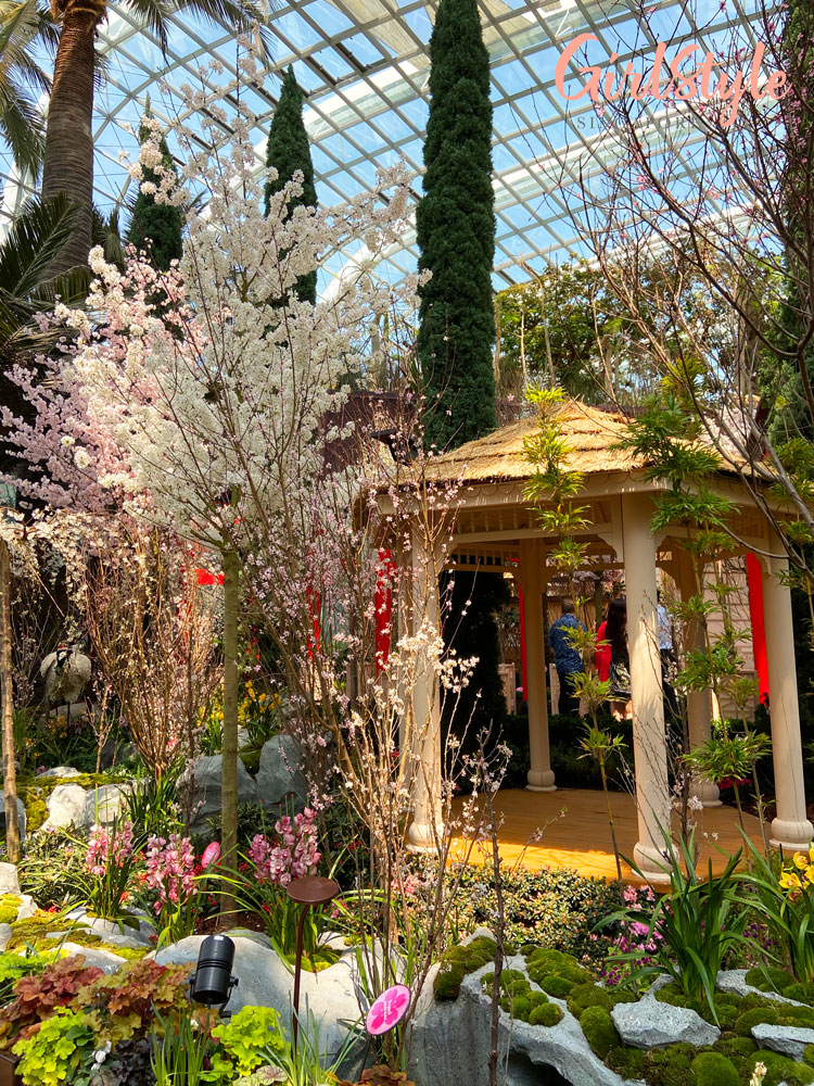 photo area Sakura Matsuri - Tale of the Peach Boy floral display at gardens by the bay