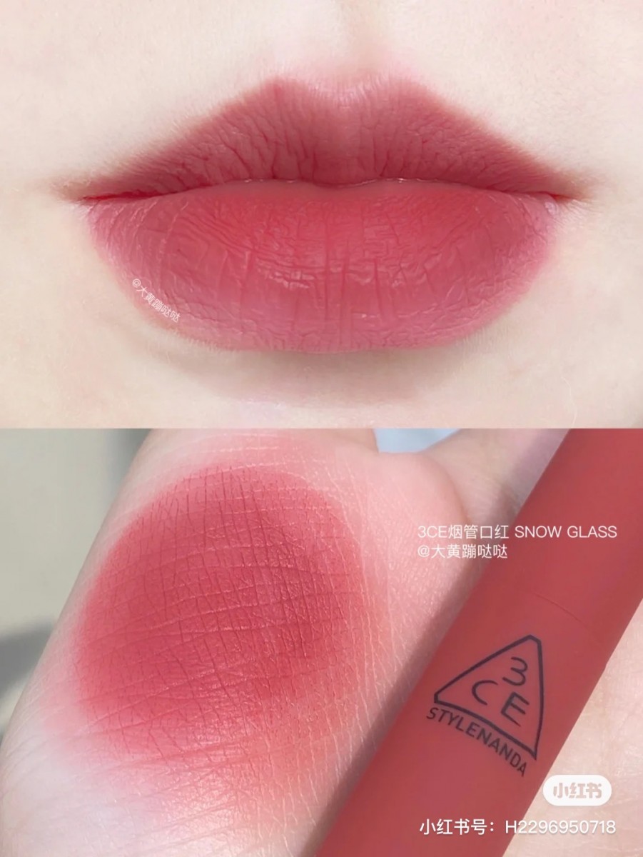 3CE Velvet Lip in Snow Glass shade