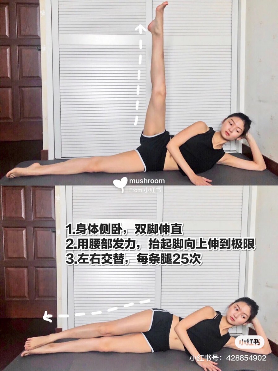 Side leg lifts exercises