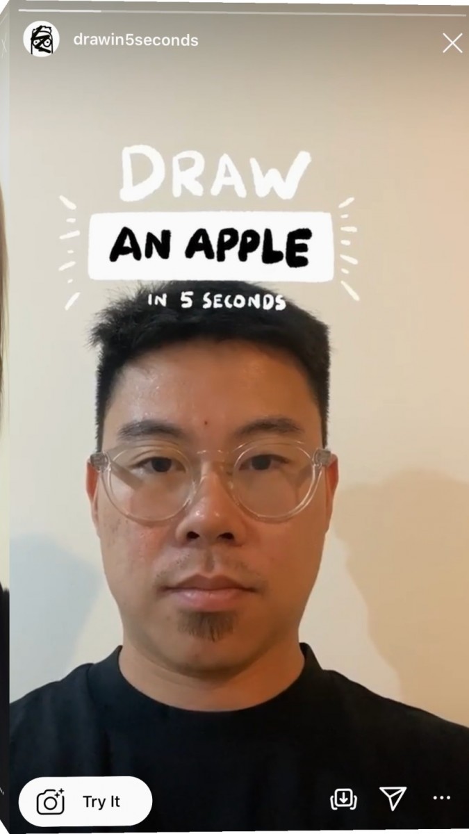 Guy taking instagram selfie 