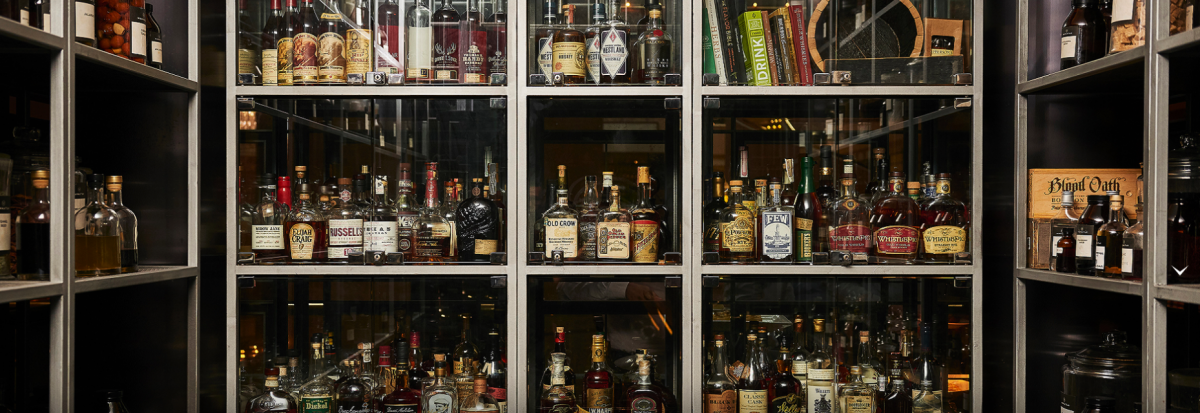 Manhattan bar's whiskey collection