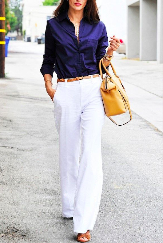 Blue outfit for work 5