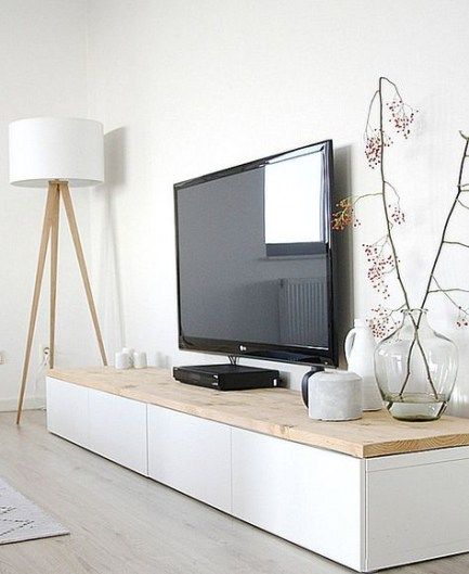 TV placed on top of cupboard