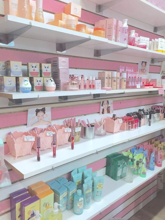 how to stop impulse shopping and save money, cute cosmetics and skincare store in Korea