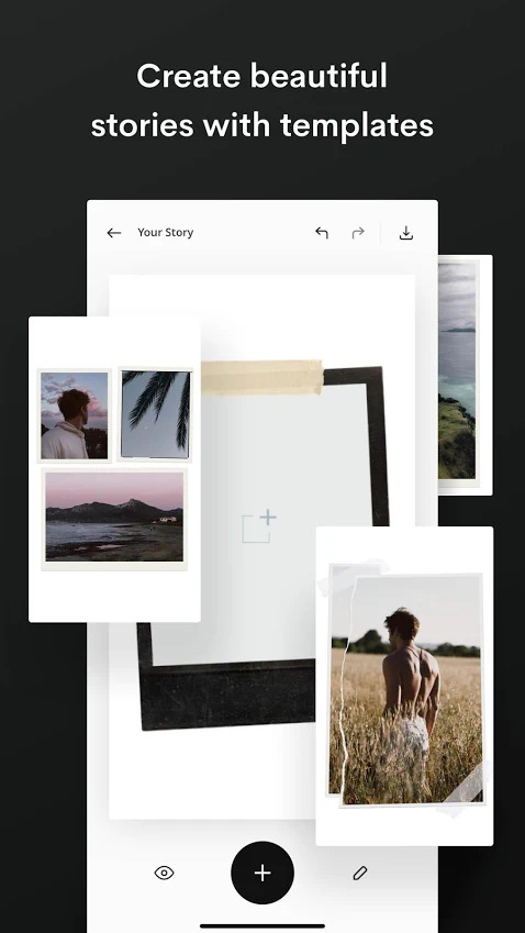Editing Instagram stories on Unfold