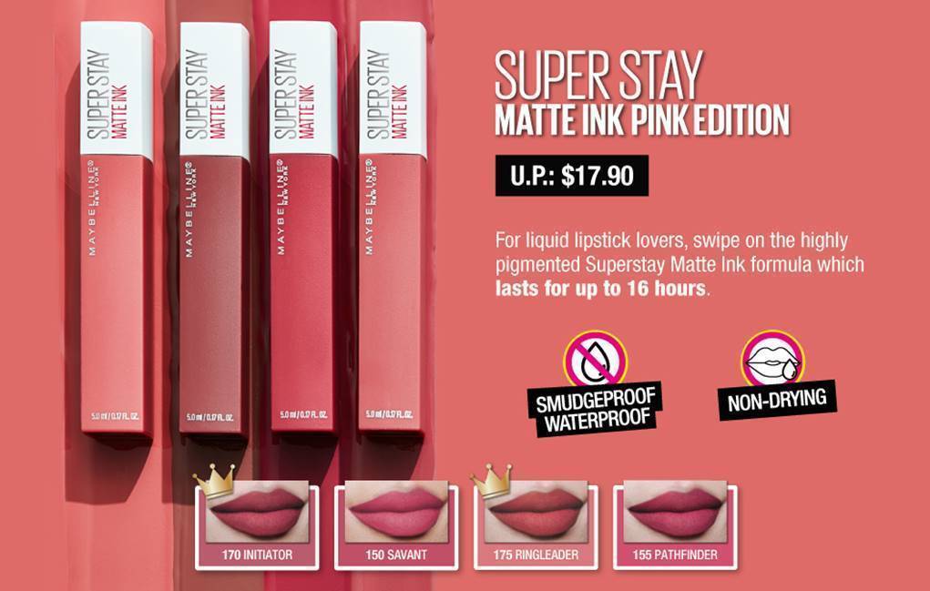 Maybelline Superstay Matte Ink Pink Edition