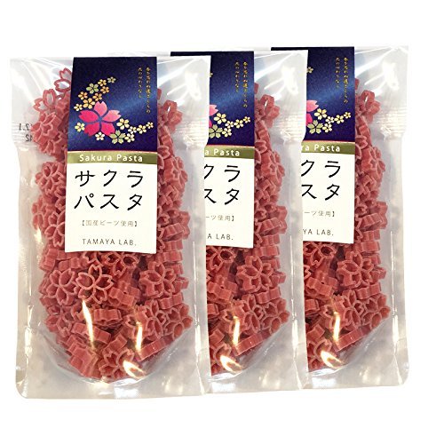 sakura-shaped pasta in set of three packets