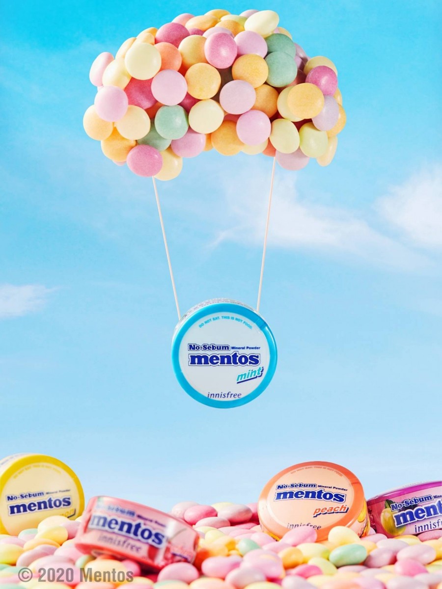 innisfree x Mentos collaboration poster
