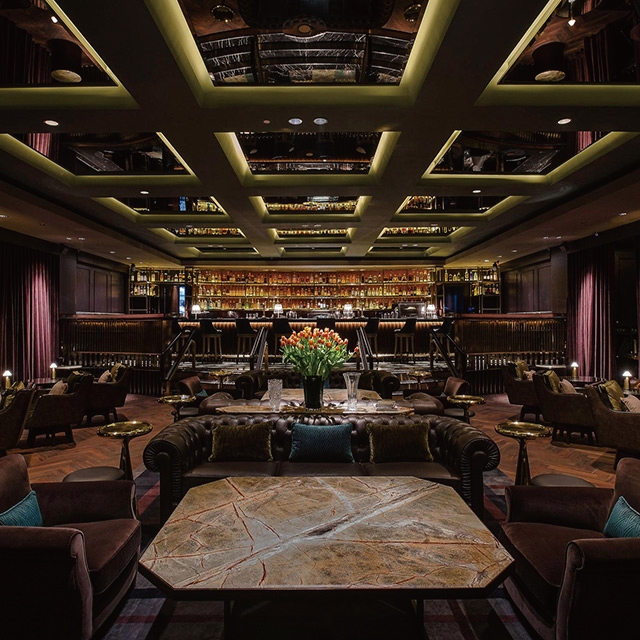 Manhattan bar seating area