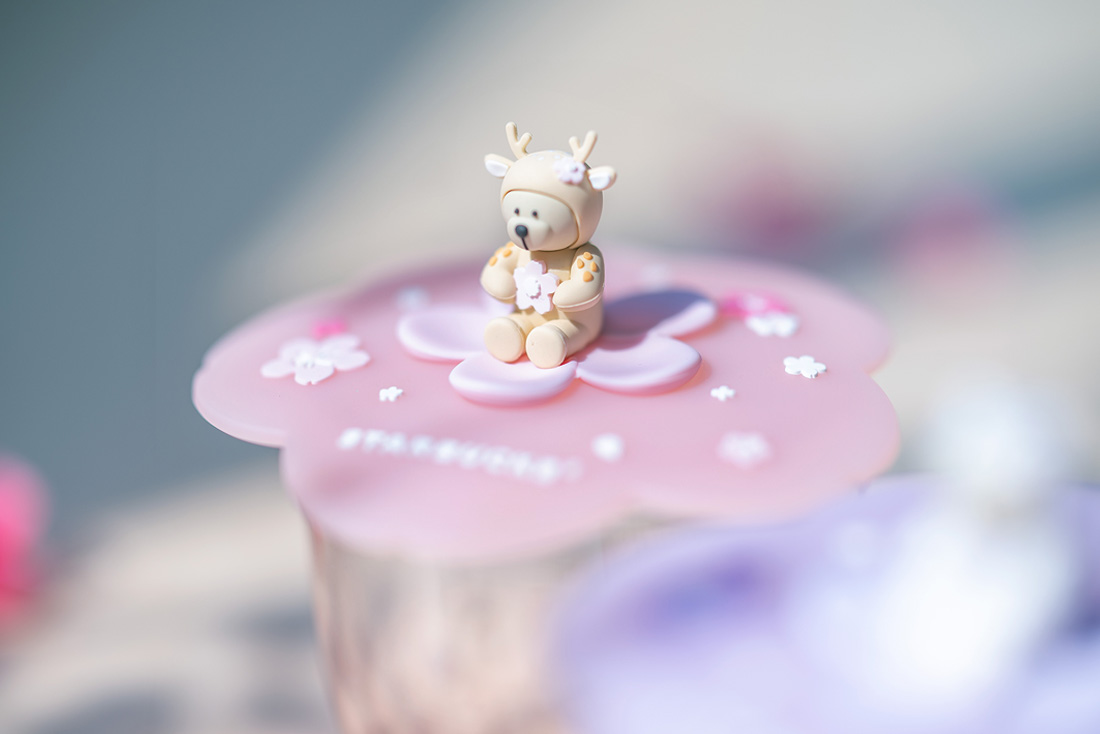 New Starbucks Singapore Sakura Party Merchandise in march 2020 Bearista cup lids in pink